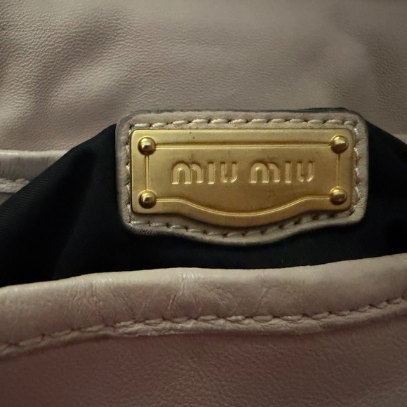 MIU MIU Pink Coffer Hobo Nappa Matelasse Top Handle Tote Mughetto - Picture 3 of 10